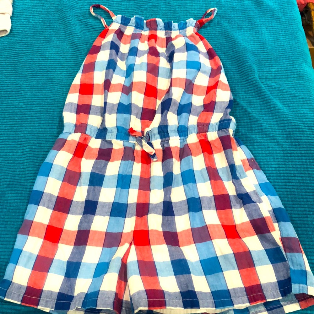 Red, white and blue romper